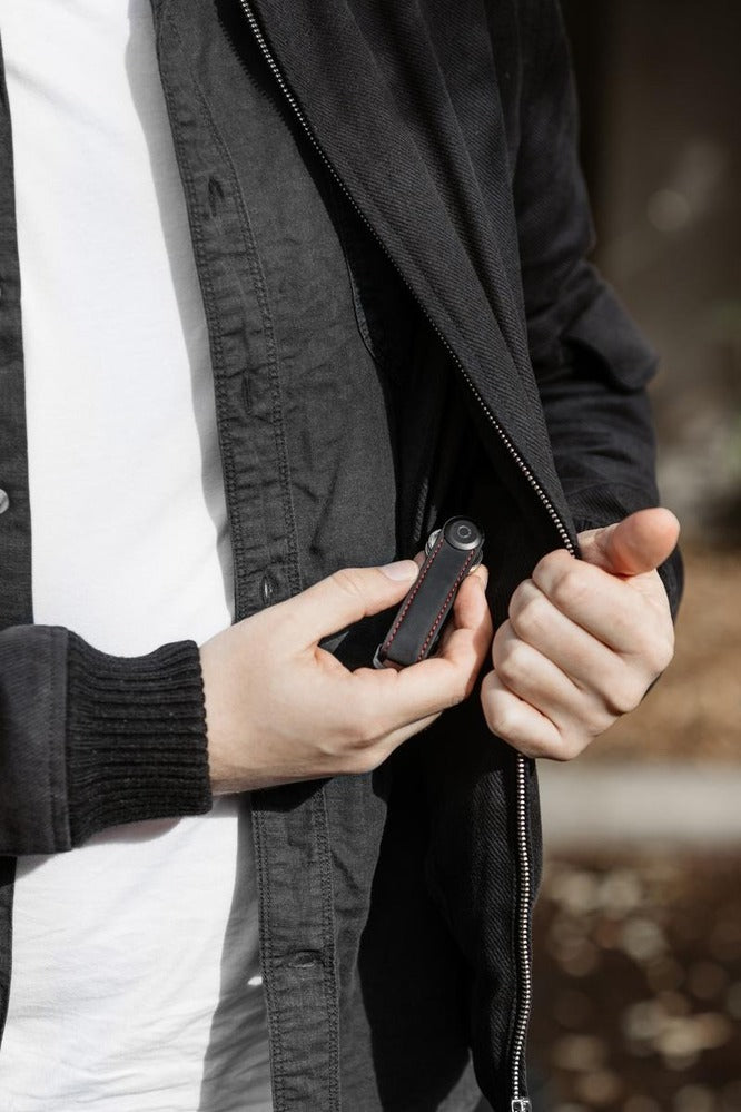 Orbitkey 2.0 Crazy Horse Leather - Obsidian Black