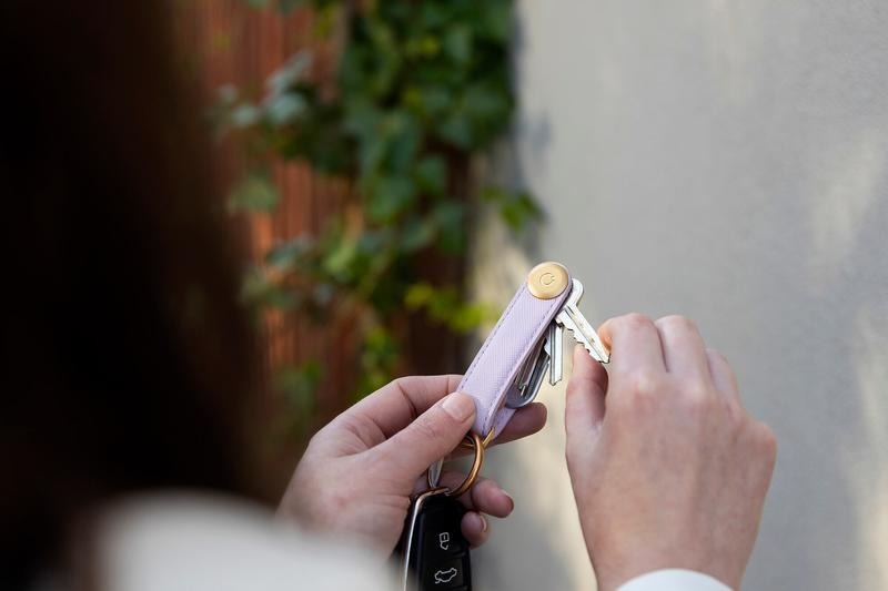 Orbitkey 2.0 Saffiano Leather - Lilac