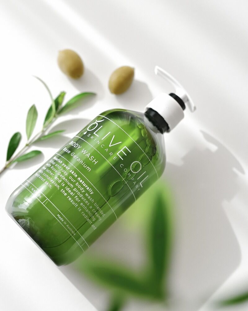 Olive Oil Skin Care Company Body Wash 500ml - Rose Geranium