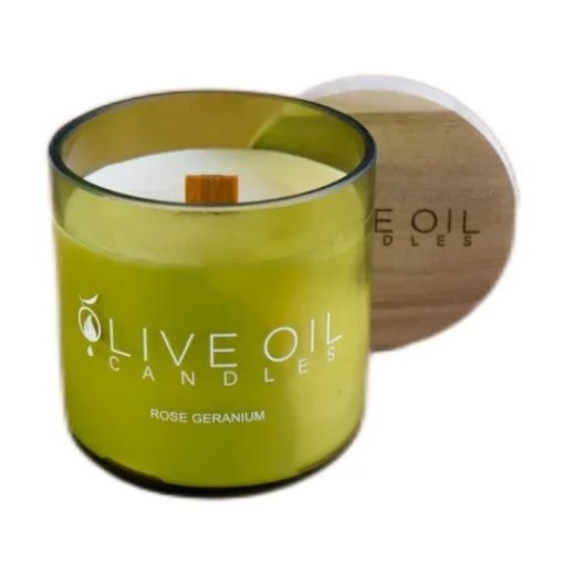 Olive Oil Skin Care Company Candle 200g - Rose Geranium