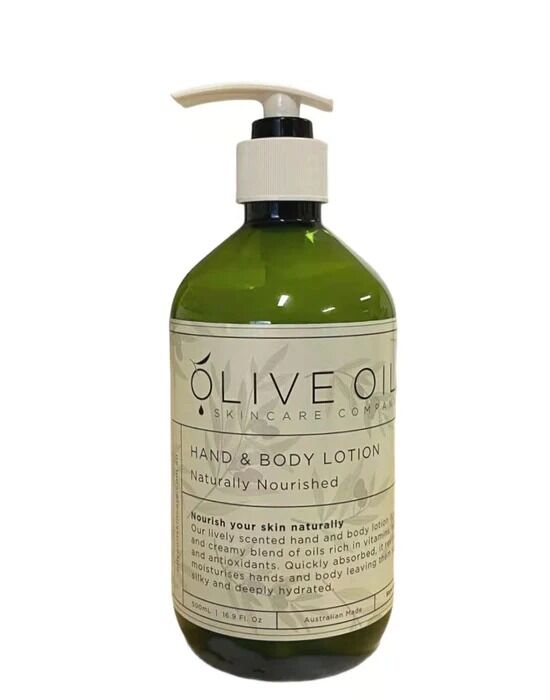 Olive Oil Skin Care Company Hand & Body Lotion 500ml - Naturally Nourished