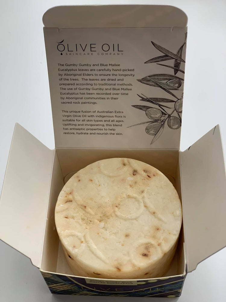 Olive Oil Skin Care Company Indigenous Series Soap Bar 100g - Gumby Gumby with Blue Mallee Eucalyptus Oil