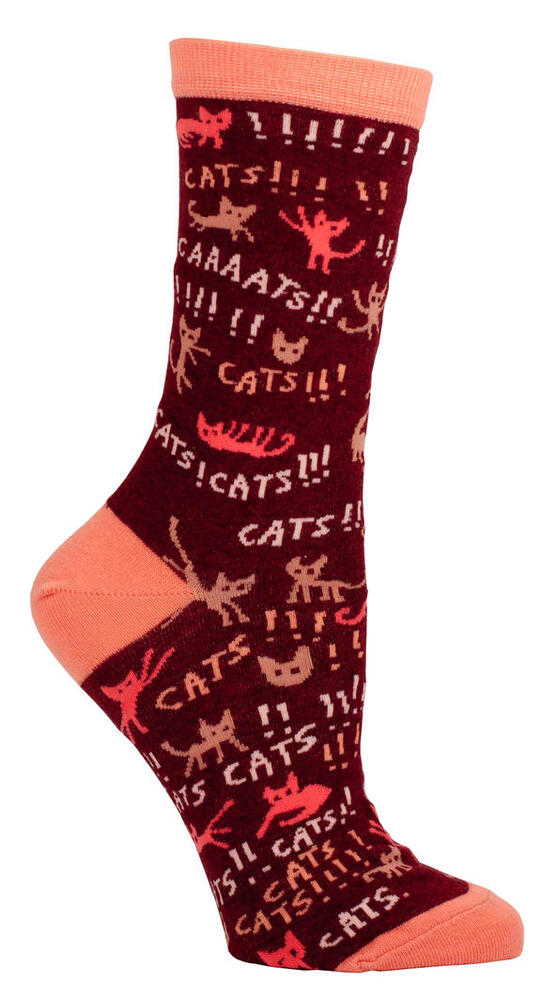 Blue Q Womens Crew Socks - Cats!