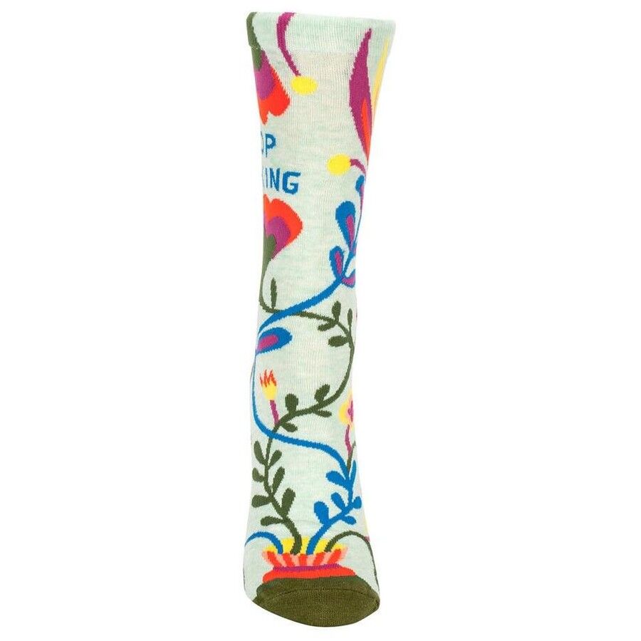 Blue Q Womens Crew Socks - Stop Talking