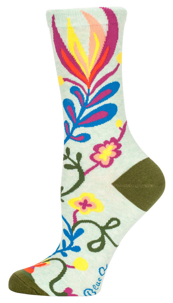 Blue Q Womens Crew Socks - Stop Talking
