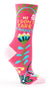 Blue Q Womens Crew Socks - Hi, I Don't Care, Thanks