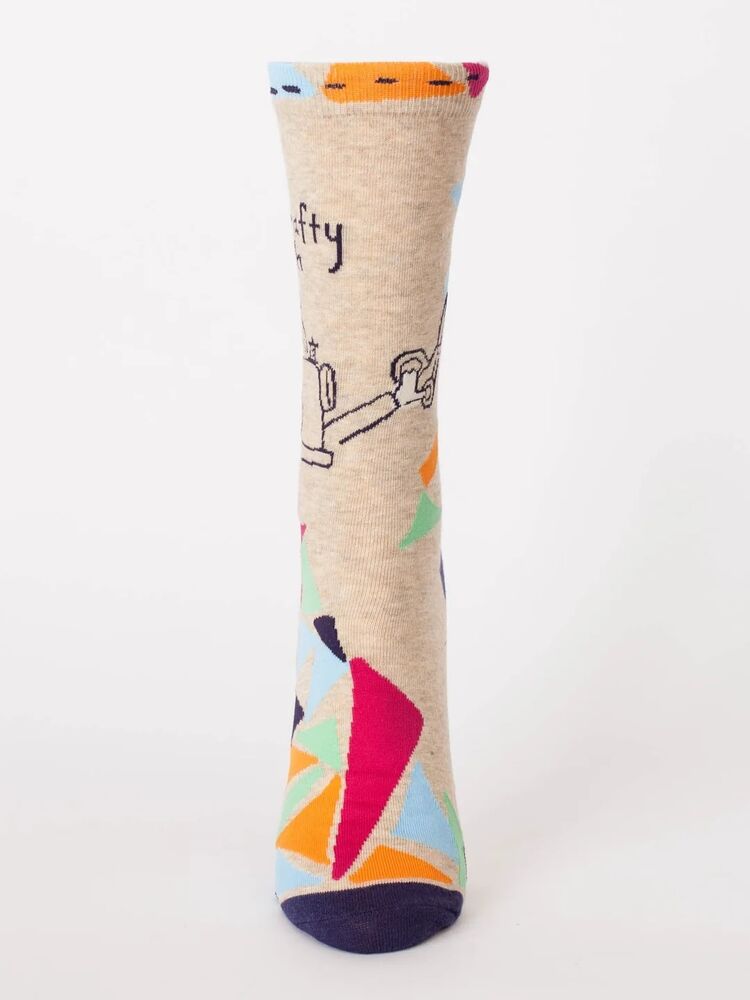 Blue Q Womens Crew Socks - You Crafty Bitch