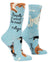 Blue Q Womens Crew Socks - People I Want To Meet: 1. Dogs