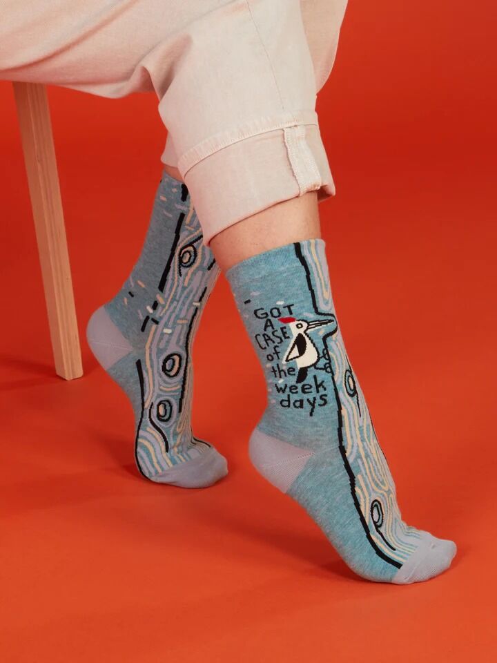 Blue Q Womens Crew Socks - Got A Case Of The Weekdays