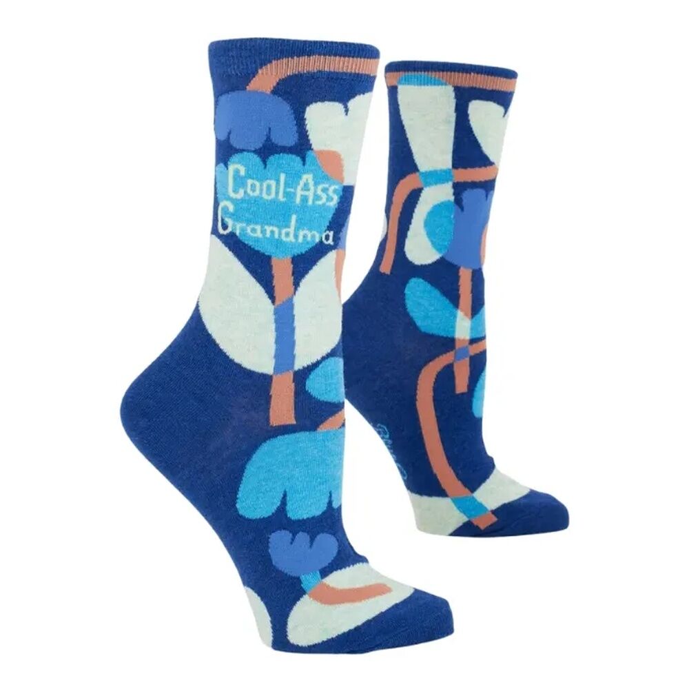 Blue Q Womens Crew Socks - Cool-Ass Grandma