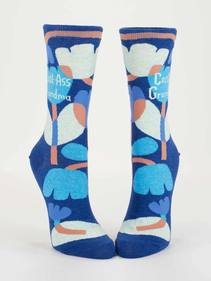 Blue Q Womens Crew Socks - Cool-Ass Grandma
