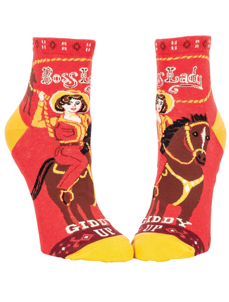 Blue Q Womens Ankle Socks - Boss Lady