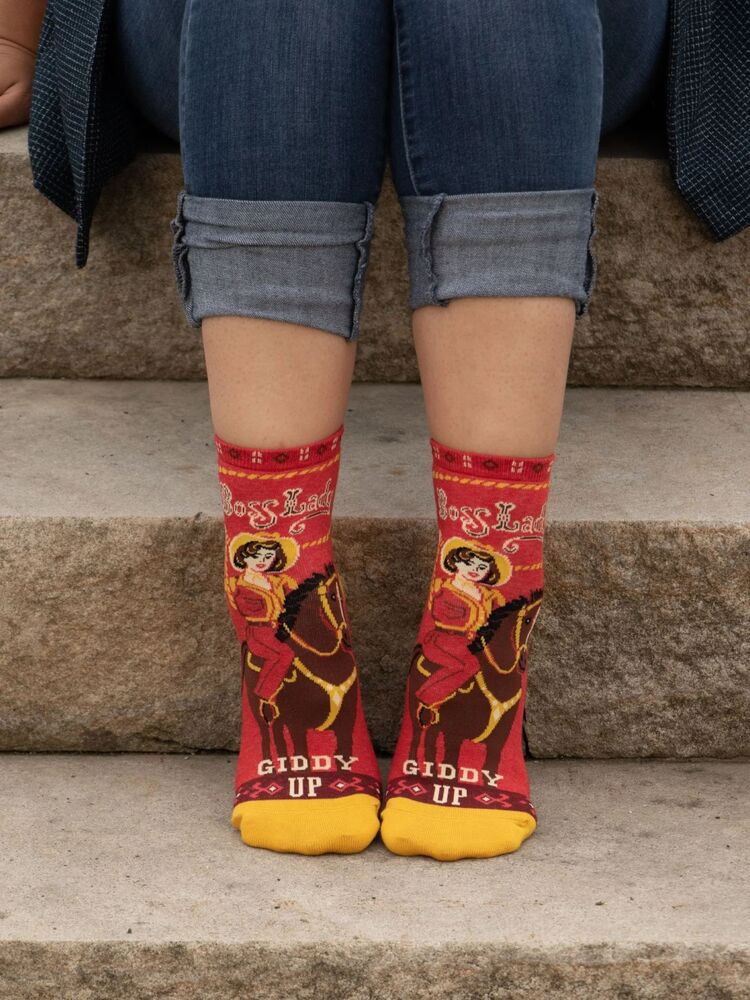 Blue Q Womens Ankle Socks - Boss Lady