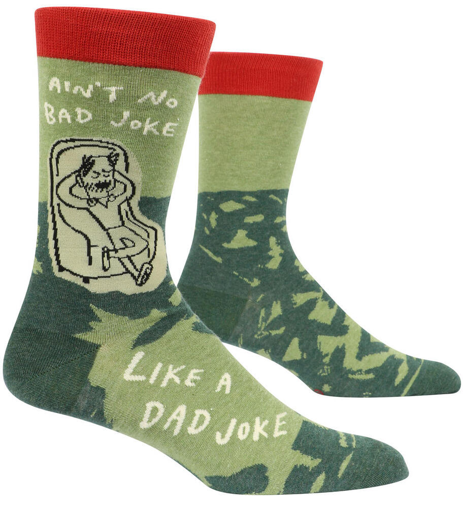 Blue Q Mens Crew Socks - Ain't No Bad Joke Like A Dad Joke