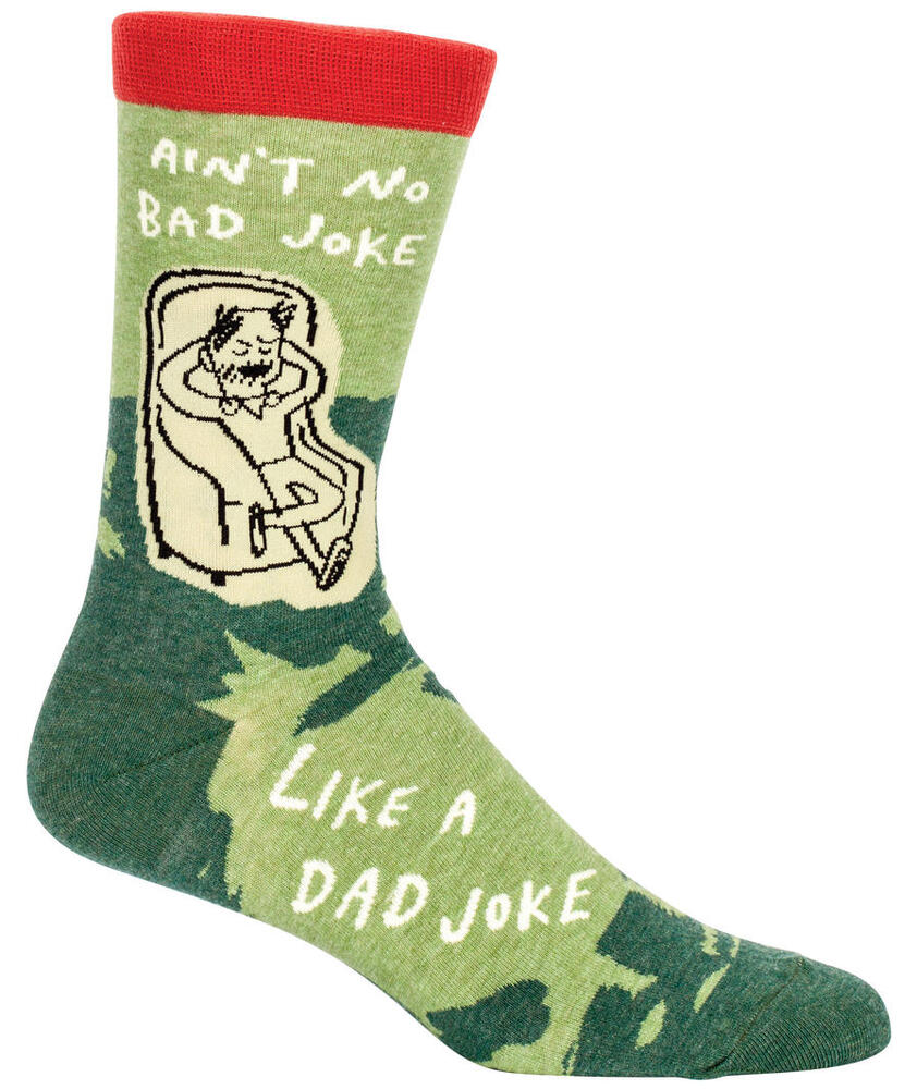 Blue Q Mens Crew Socks - Ain't No Bad Joke Like A Dad Joke
