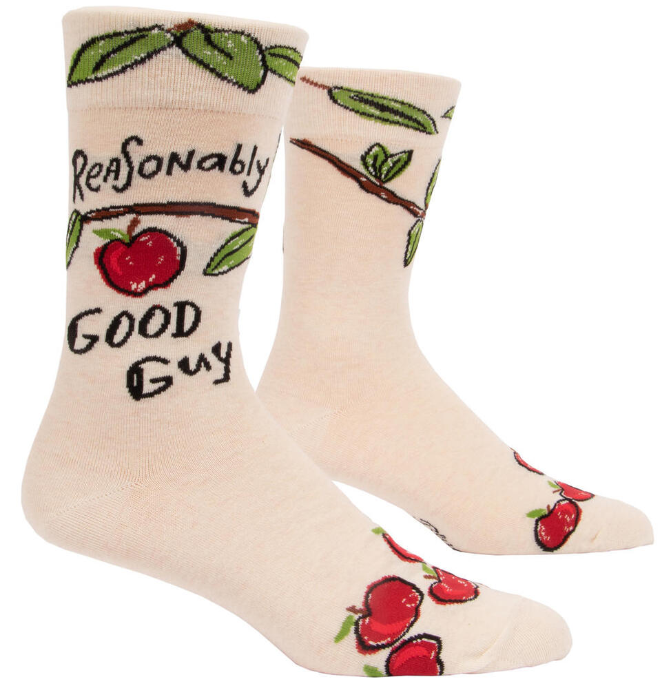 Blue Q Mens Crew Socks - Reasonably Good Guy