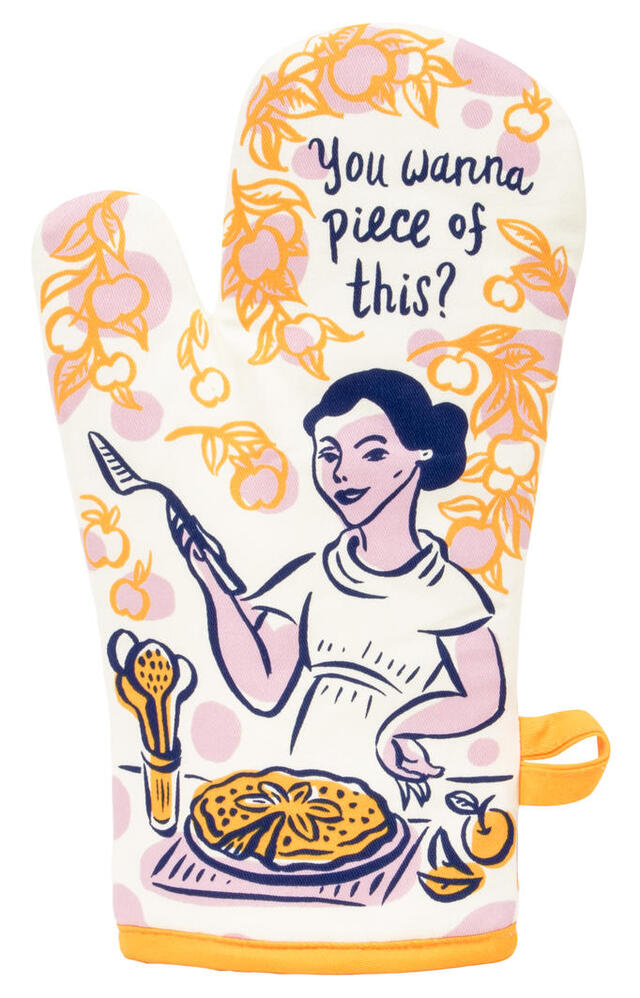 Blue Q Oven Mitt - You Wanna Piece Of This?