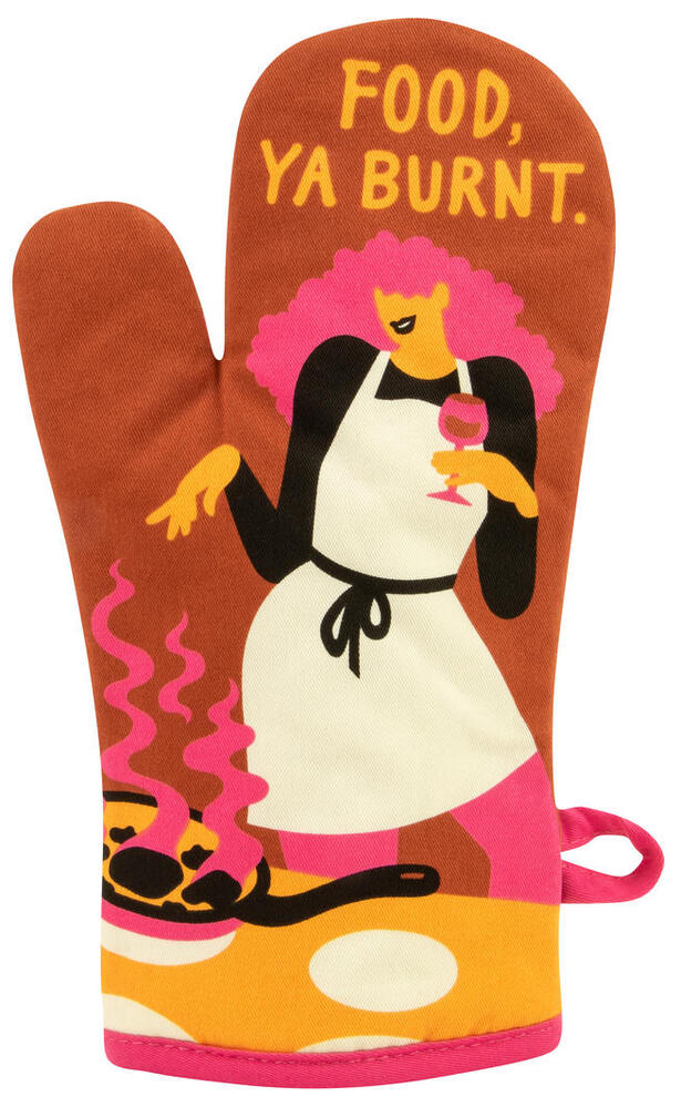 Blue Q Oven Mitt - Food, Ya Burnt