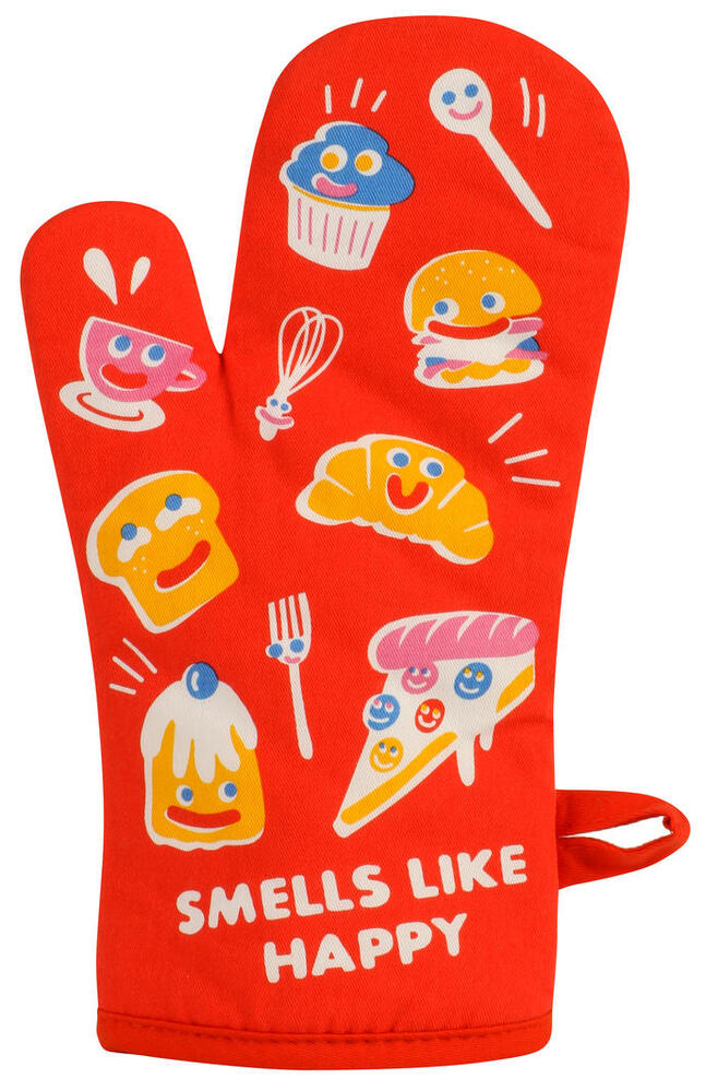 Blue Q Oven Mitt - Smells Like Happy