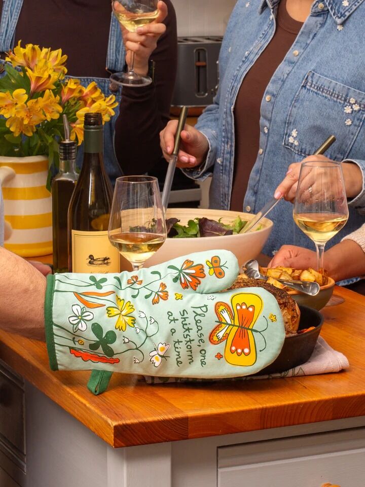 Blue Q Oven Mitt - Please, One Shitstorm At A Time