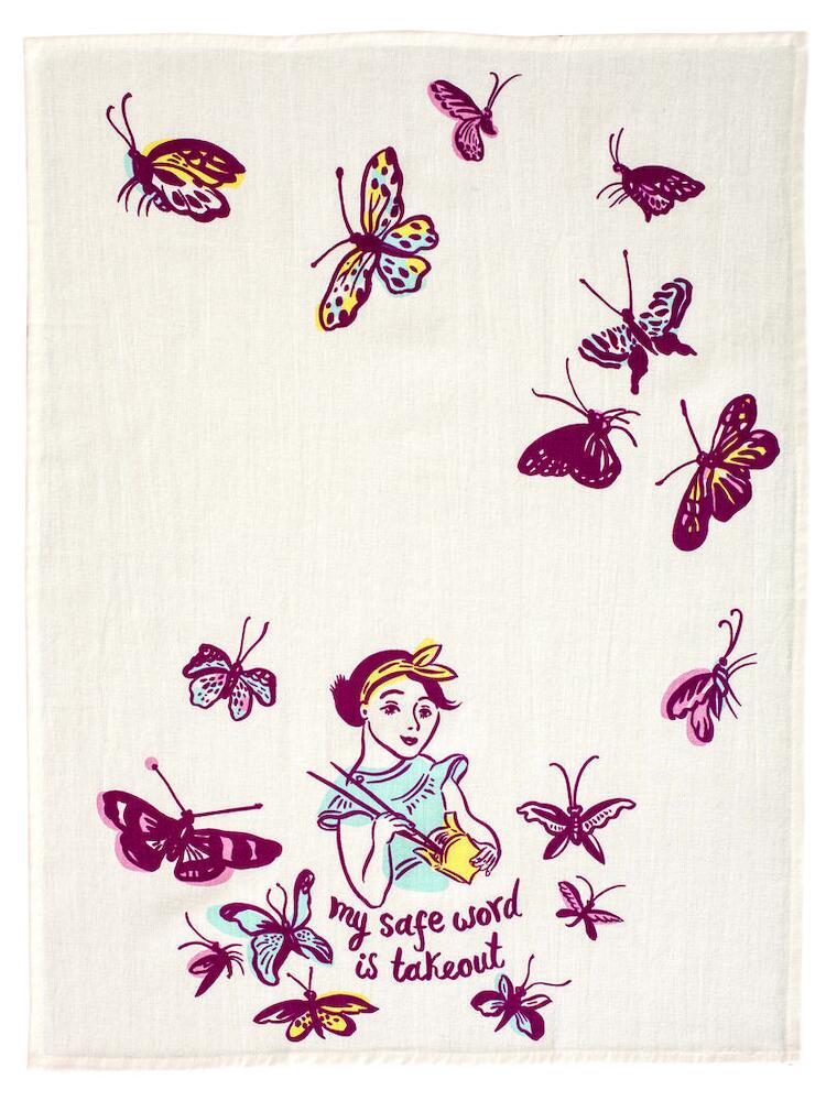 Blue Q Tea Towel - My Safe Word Is Takeout