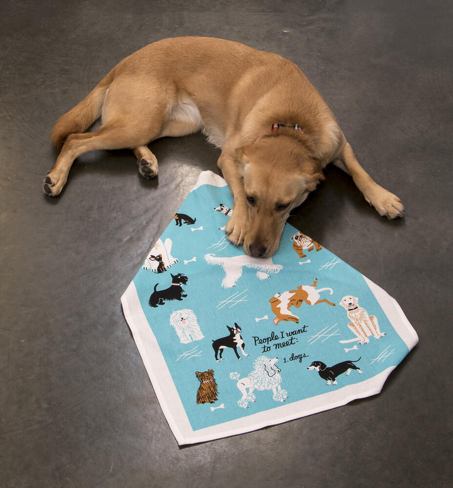 Blue Q Tea Towel - People I Want To Meet: 1. Dogs