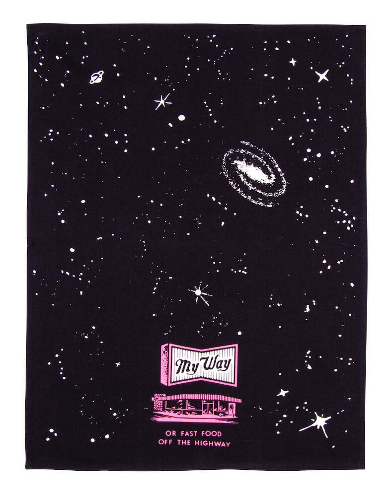 Blue Q Tea Towel - My Way Or Fast Food Off The Highway