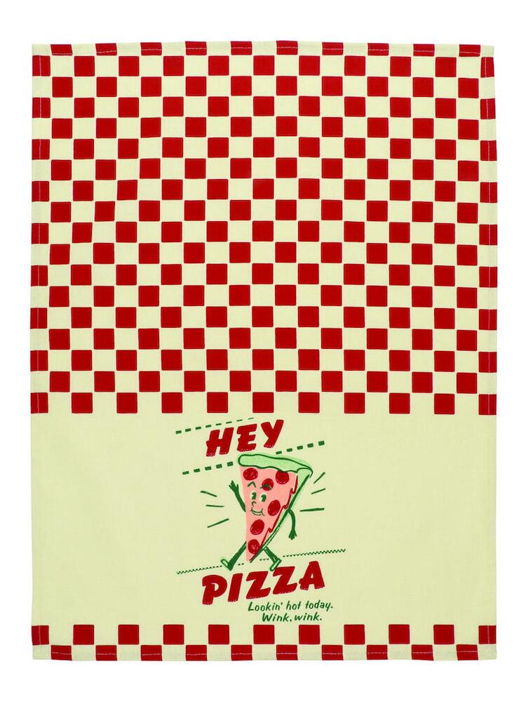 Blue Q Tea Towel - Hey Pizza, Lookin' Hot Today. Wink Wink