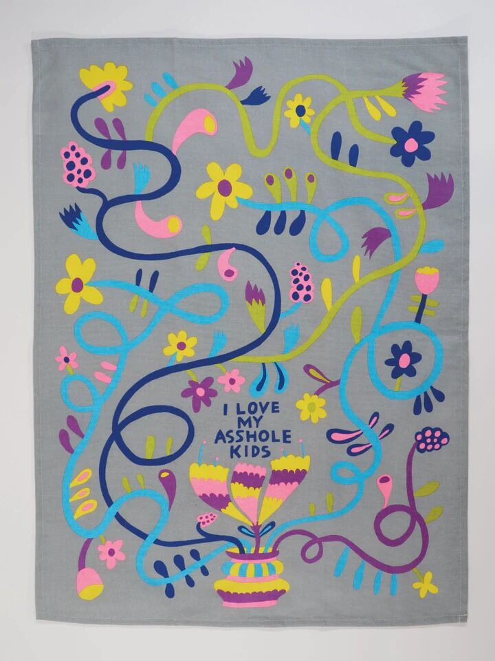 Blue Q Tea Towel - I Love My Asshole Kids