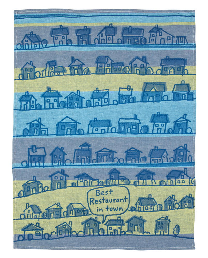 Blue Q Tea Towel - Best Restaurant in Town