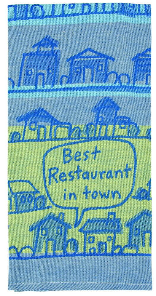 Blue Q Tea Towel - Best Restaurant in Town