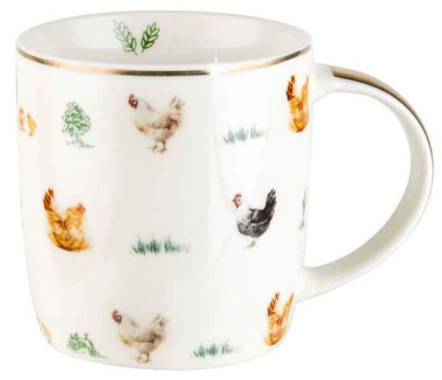 Farm Lane Mug - Chickens