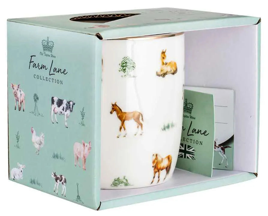 Farm Lane Mug - Horses