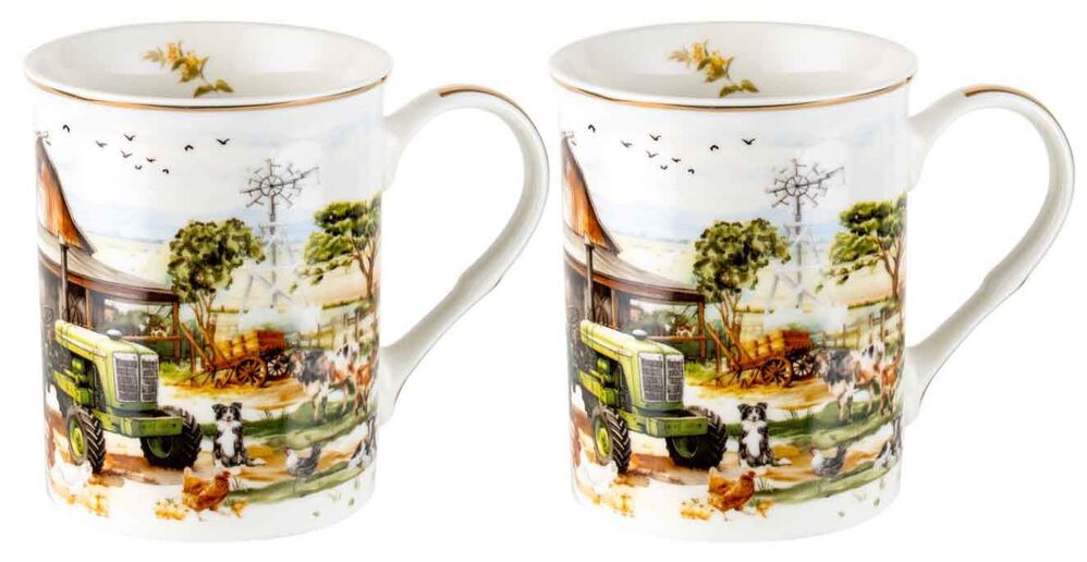 Country Life Mugs (Set of 2)