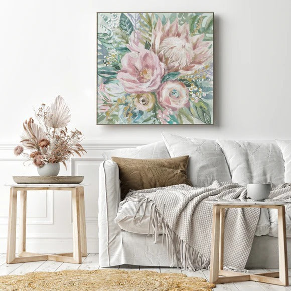 NF Living Wall Art - Bloom Baby Bloom Painting 83x83cm