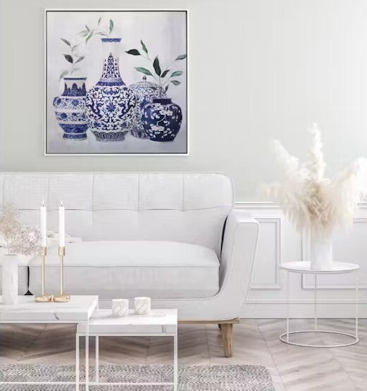 NF Living Wall Art - Built For Blue Painting 83x83cm