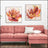 NF Living Wall Art - Flaming Bloom Painting 82x82cm
