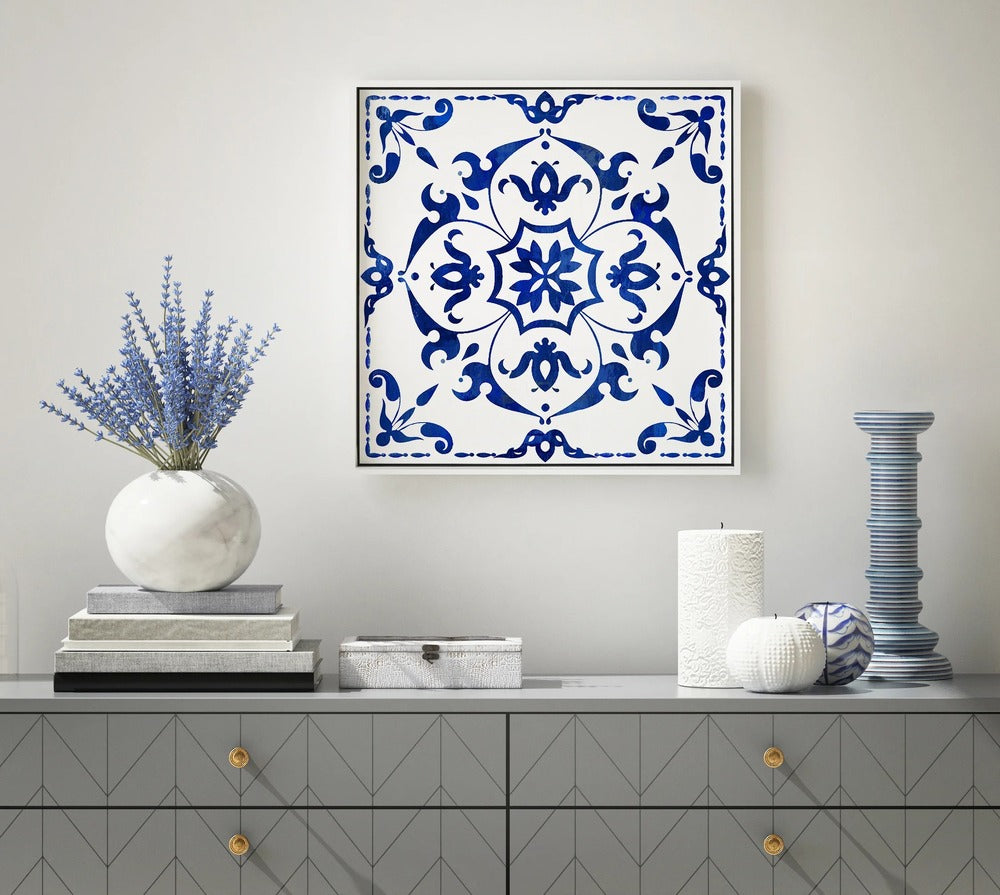 NF Living Wall Art - Tile of Man Painting 52x52cm