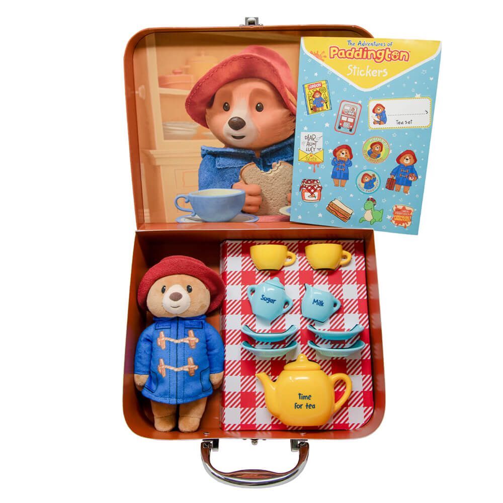 Paddington Bear Tea Set In Suitcase