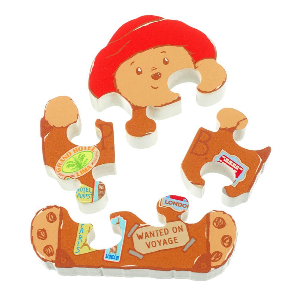 Paddington Bear Wooden Puzzle with Suitcase