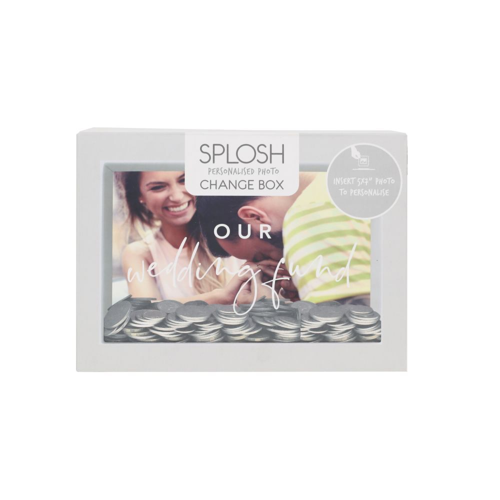 Splosh Personalised Change Box - Our Wedding Fund