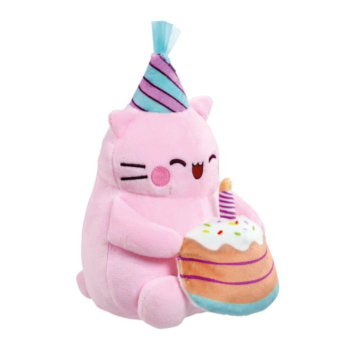 Pembe the Pink Cat Plush - Happy Birthday