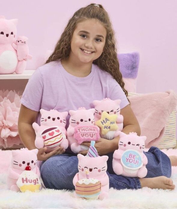 Pembe the Pink Cat Plush - Hug