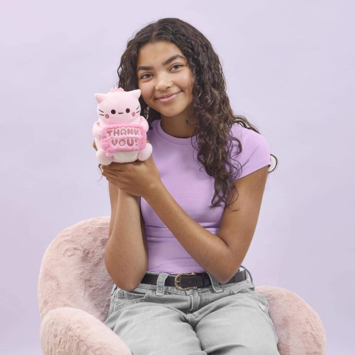Pembe the Pink Cat Plush - Thank You