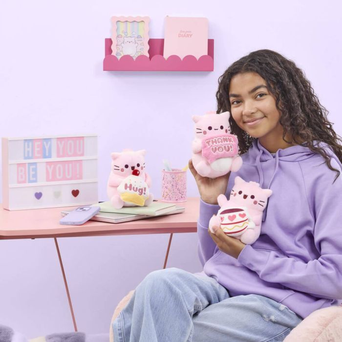 Pembe the Pink Cat Plush - Thank You