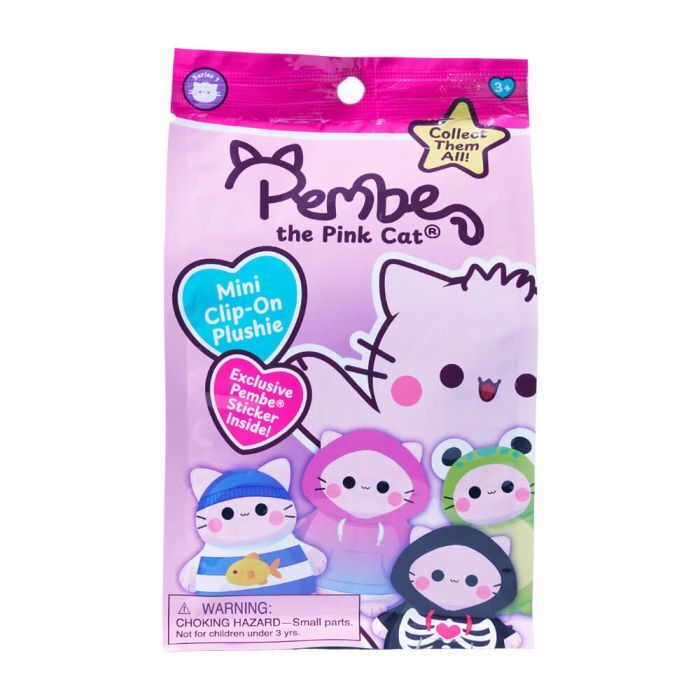 Pembe the Pink Cat Blind Box - Mystery Clip-On Plush