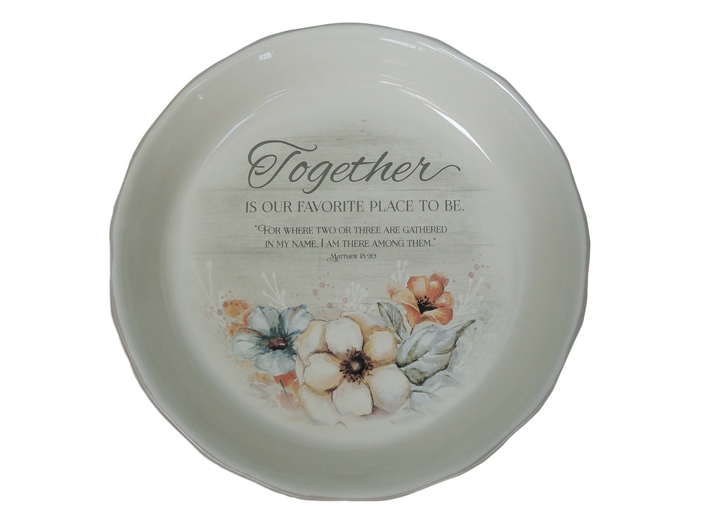 Pie Ceramic Plate - Together In Our Place