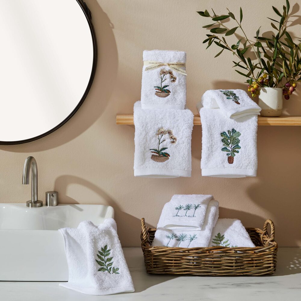 Pilbeam Living - Green Leaf Face Washer