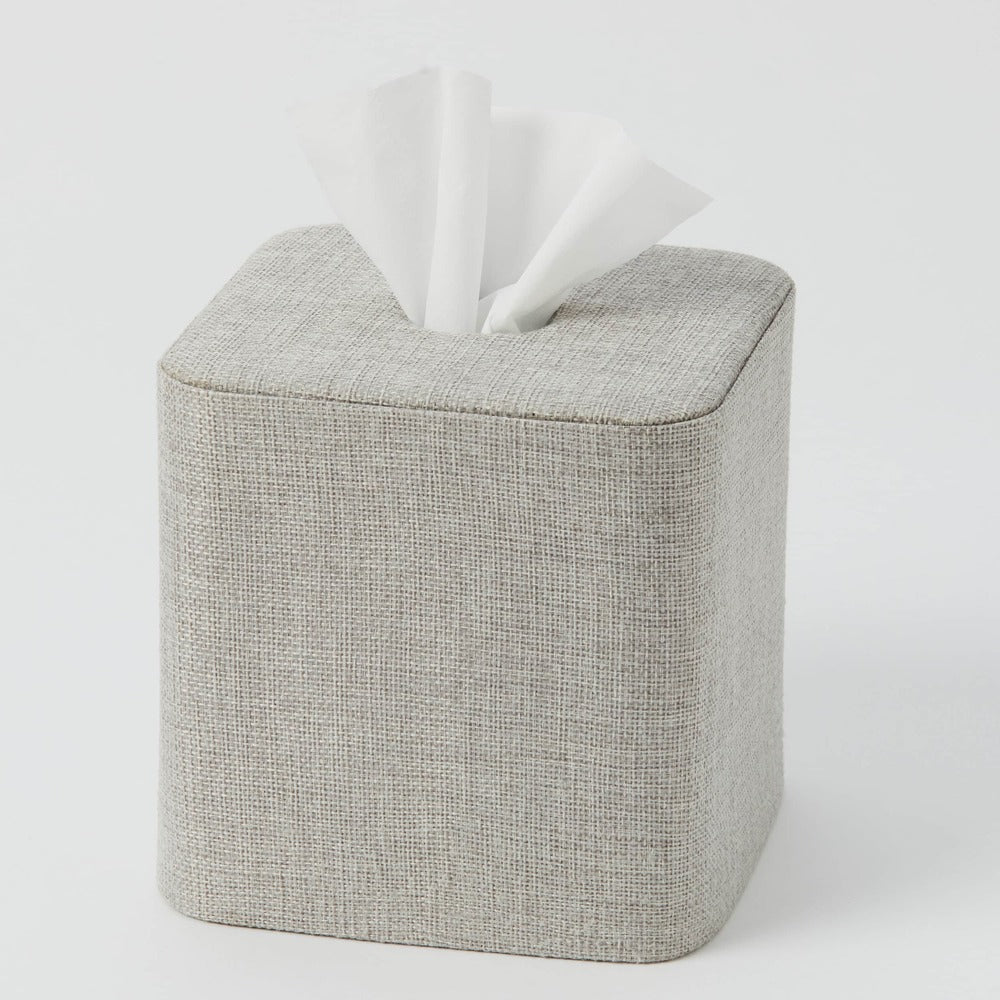 Pilbeam Living - Aura Grey Square Tissue Box Holder