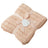 Pilbeam Jiggle & Giggle - Pink Clay And Cream Aurora Cable Knit Baby Blanket